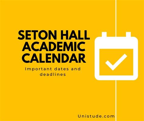 seton hall university calendar